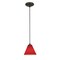 Access Lighting Martini, Pendant, Oil Rubbed Bronze Finish, Red Glass 28004-1C-ORB/RED - alternate 1